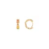 Karma And Luck Women's Gold Aligned In Balance Chakra Hoop Earrings