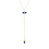 Karma And Luck Women's Gold / Blue Sacred Integrity - Lapis Lazuli Gold Evil Eye Necklace