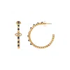 Karma And Luck Women's Gold / Blue Truth Seeker - Evil Eye Lapis Hoop Earrings