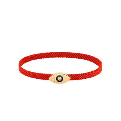 Karma And Luck Women's Gold / Red Conscious Elevation - Evil Eye Magnetic Red Bracelet