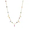 Karma And Luck Women's Gold Vibrant Soul Multi-stone Necklace In Gold