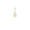 Karma And Luck Women's Gold / White Sacred Blessings Hamsa Charm