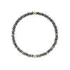 Karma And Luck Women's Grey Earth Guardian - Hematite Evil Eye Bracelet