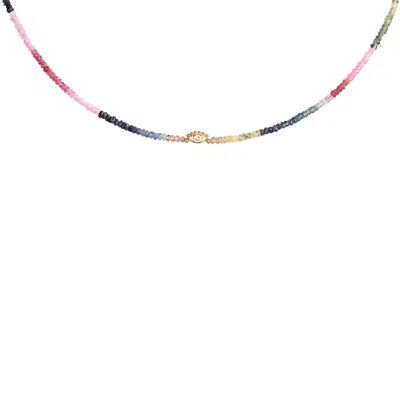 Karma And Luck Women's Protection & Wisdom - Multi Sapphire Evil Eye Necklace