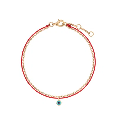 Karma And Luck Women's Supreme Guardian - Red String Evil Eye Charm Bracelet