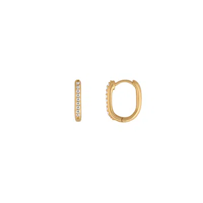 Karma And Luck Women's Welcomed Transformation Gold Hoop Earrings