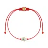 Karma And Luck Women's White / Red Charismatic Personality - Hamsa Red String Bracelet