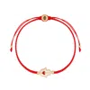 Karma And Luck Expression Of Love Red String Hamsa Heart Bracelet In Red