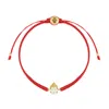 Karma And Luck Women's White / Red Harmonious Serenity - Thai Buddha Red String Bracelet
