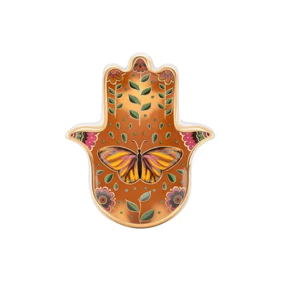 Karma And Luck Yellow / Orange New Opportunities Hamsa Wall Blessing
