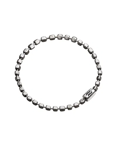 Karma And Luck Zodiac Plated Ball Chain Bracelet In Gray