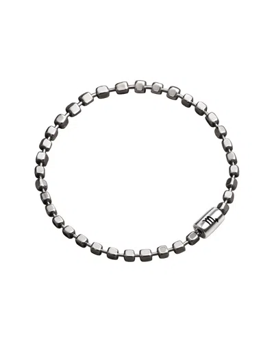 Karma And Luck Zodiac Plated Ball Chain Bracelet In Silver