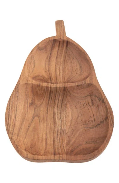 Karma Gifts Pear Shaped Serving Bowl In Brown
