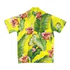 Karmakula Short Sleeve Men's Hawaiian Shirt Manoa Yellow In Multi