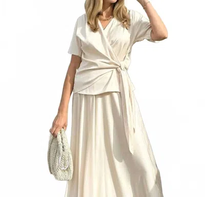 Karmamia Dagmar Blouse In White In Neutral