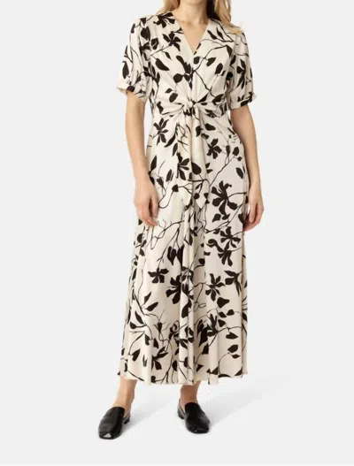 Karmamia Faye Maxi Dress In Mono Floral In Brown
