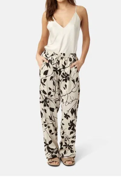 Karmamia Garcia Wide Leg Pants In Mono Floral In Multi