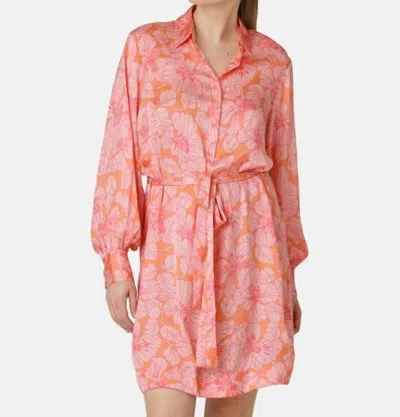 Karmamia Millie Dress In Gardenia Tangerine In Pink
