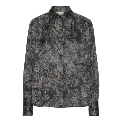 Karmamia Women's Augusta Shirt In Gaia Paisley In Multi