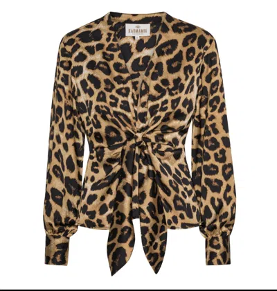 Karmamia Women's Blair Blouse In Leopard In Brown