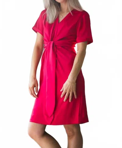 Karmamia Women's Blair Short Dress In Semi Rich Deep Pink In Red