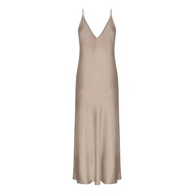 Karmamia Women's Camisole Dress In Semi Rich Tan In Beige