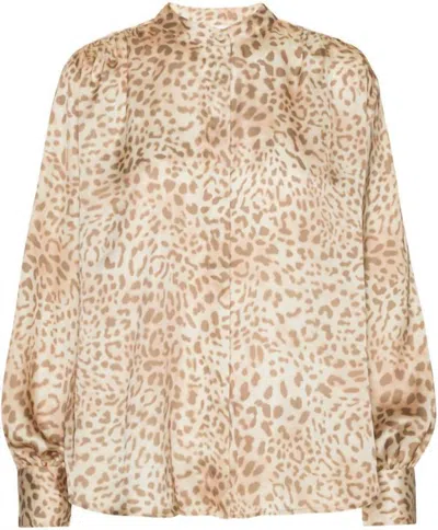 Karmamia Women's Cornelia Shirt In Blush Leo In Beige