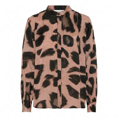 Karmamia Women's Cornelia Shirt In Blush Maxi Leo In Animal Print