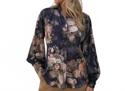 Karmamia Women's Cornelia Shirt In Indigo Bloom In Blue