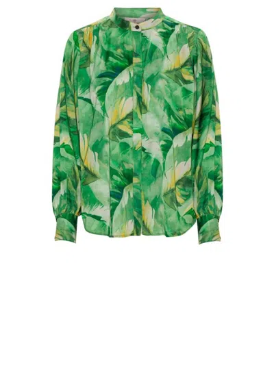 Karmamia Women's Cornelia Shirt In Jungle In Green
