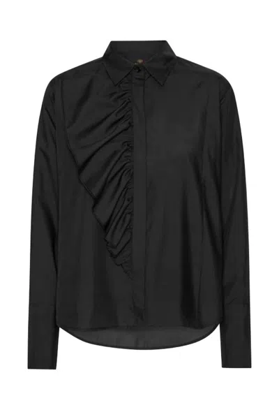 Karmamia Women's Drew Shirt In Black Cotton