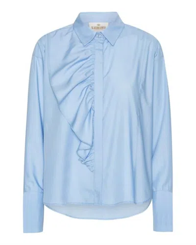 Karmamia Women's Drew Shirt In Sky Blue Cotton