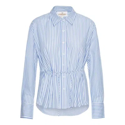 Karmamia Women's Edie Shirt In Sky Stripe In Multi