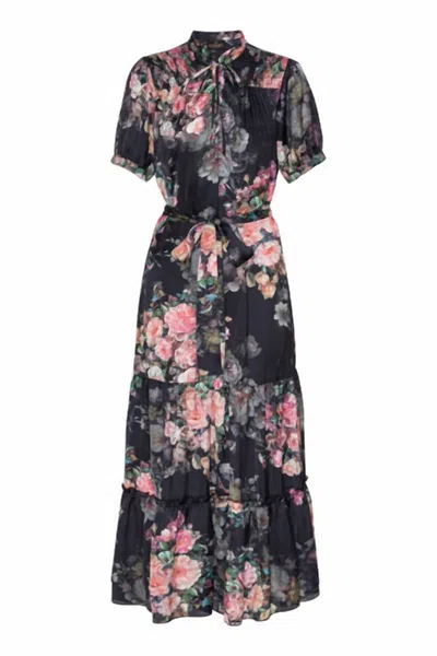 Karmamia Women's Eve Dress In Daisy Noir Tea Rose In Multi
