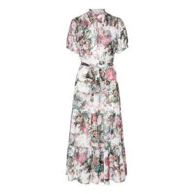 Karmamia Women's Eve Dress In White Eden In Multi