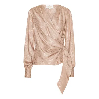 Karmamia Women's Ines Blouse In Desert Flower In Neutral