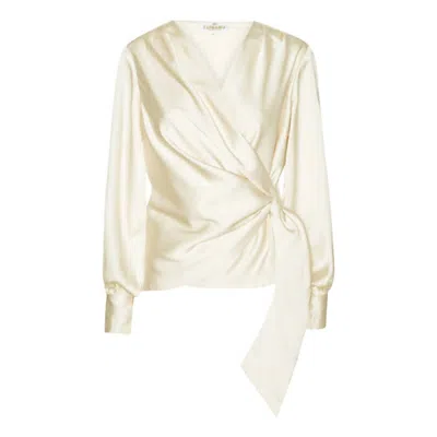 Karmamia Women's Ines Blouse In Semi Rich Ivory In Neutral