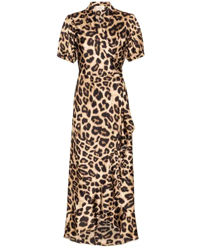 Karmamia Women's Iris Dress In Hammered Leopard In Brown