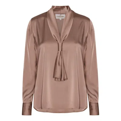 Karmamia Women's Jules Blouse In Smi Rich Tan In Brown