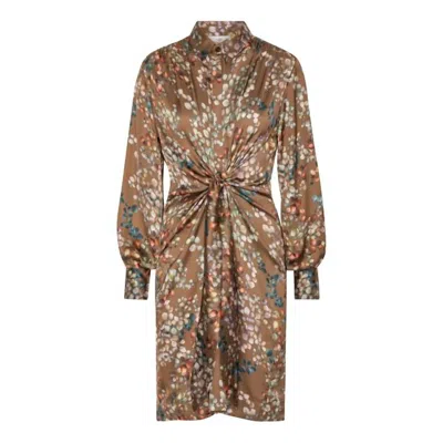 Karmamia Women's Mila Dress In Melange Brown In Multi