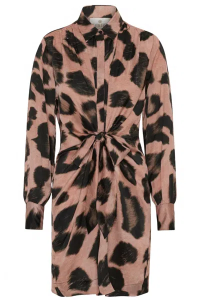 Karmamia Women's Millie Dress In Chocolate Leo In Brown