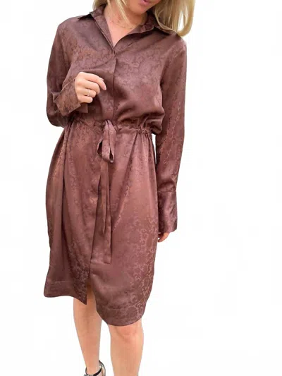 Karmamia Women's Nakita Dress In Chocolate Jacquered In Brown