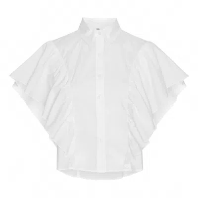 Karmamia Women's Salma Shirt In White Poplin