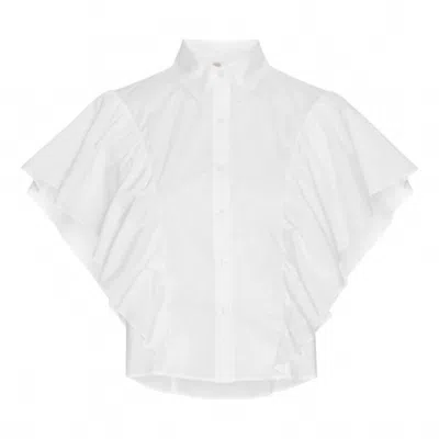 Karmamia Women's Salma Shirt In White Poplin