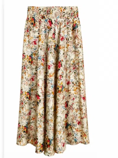 Karmamia Women's Savannah Skirt In Bloom In Beige