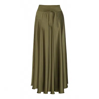 Karmamia Women's Savannah Skirt In Semi Rich Olive In Green