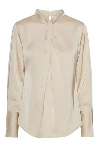 Karmamia Women's Tara Blouse In Hammered Ivory In Neutral