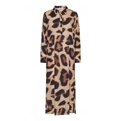 Karmamia Women's Tilly Dress In Max Leo Poplin In Brown