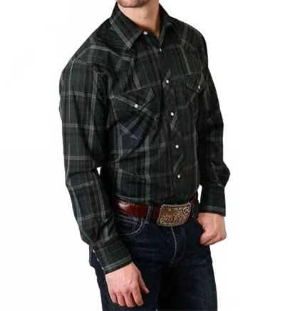 Karman Inc Roper Shirt In Forest Green