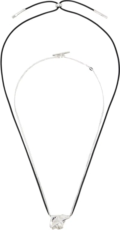 Karmuel Young Black & Silver Mou C.c.m. Edition Nl-006 Necklace In Mixed